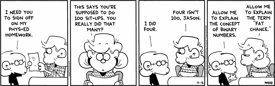 FoxTrot Comic Strip for October 18, 2004 