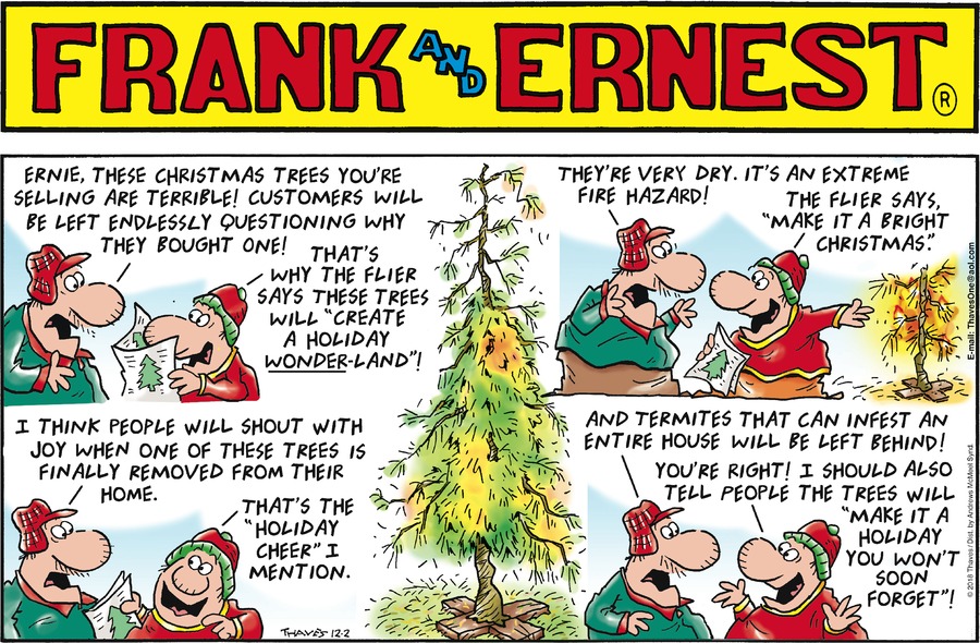 Frank and Ernest Comic Strip for December 02, 2018 