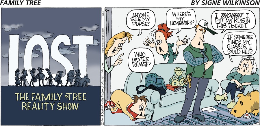 Family Tree Comic Strip for May 04, 2008 