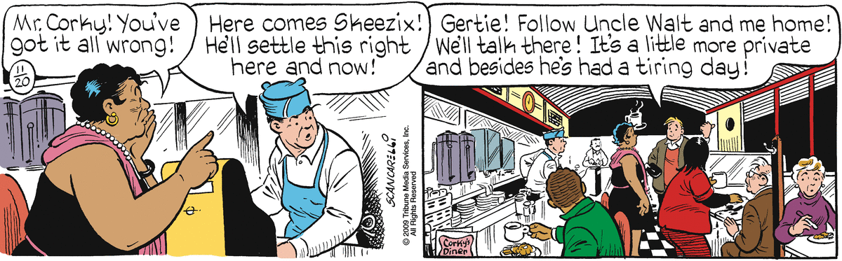Gasoline Alley Comic Strip for November 20, 2009 