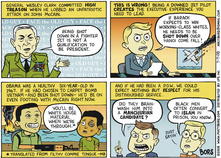 Matt Bors Comic Strip for July 07, 2008 
