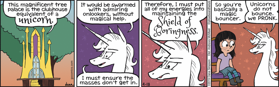 Phoebe and Her Unicorn Comic Strip for April 18, 2019 