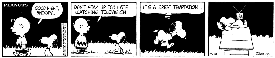 Peanuts Comic Strip for July 10, 1965 