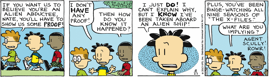 Big Nate Comic Strip for August 23, 2013 