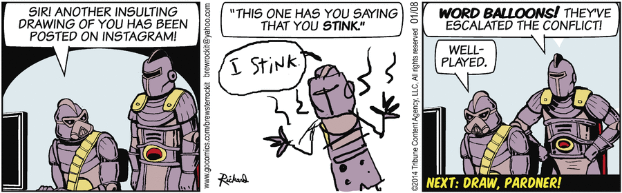 Brewster Rockit Comic Strip for January 08, 2014 