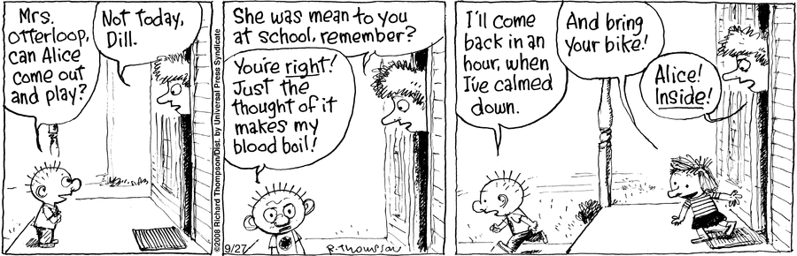 Cul de Sac Comic Strip for September 27, 2008 