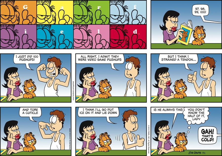 Garfield Comic Strip for July 01, 2012 