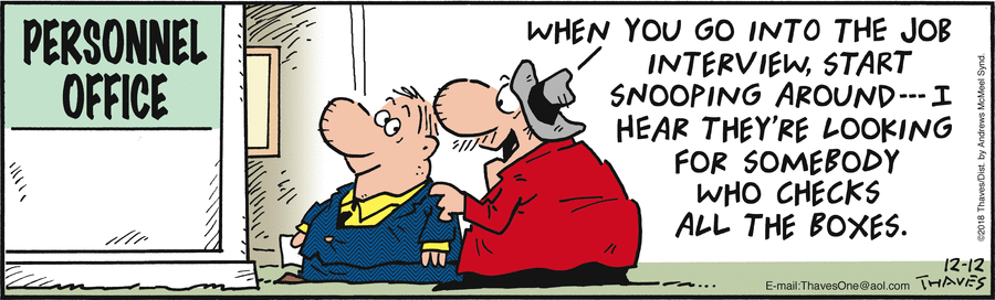 Frank and Ernest Comic Strip for December 12, 2018 