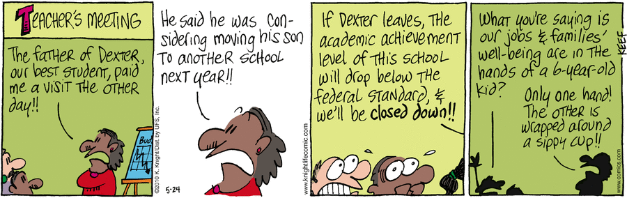 The Knight Life Comic Strip for May 24, 2010 
