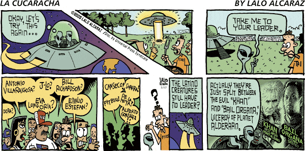 La Cucaracha Comic Strip for July 17, 2005 