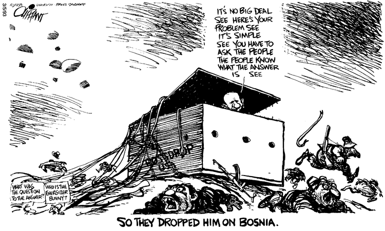 Pat Oliphant Comic Strip for March 05, 1993 