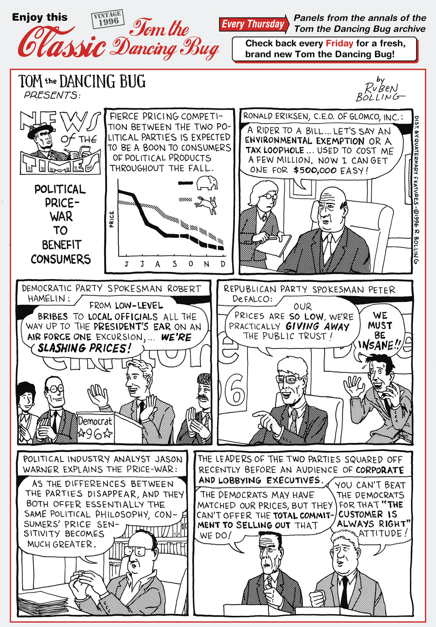 Tom the Dancing Bug Comic Strip for January 21, 2021 