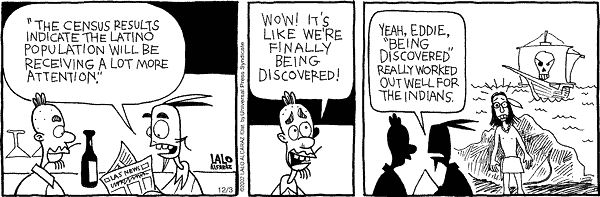 La Cucaracha Comic Strip for December 03, 2002 