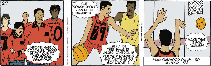 Gil Thorp Comic Strip for February 07, 2025 