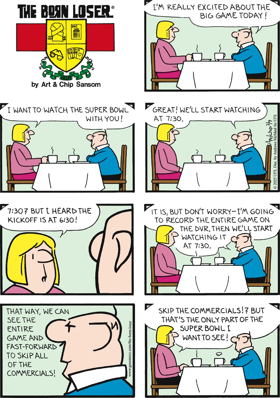 The Born Loser Comic Strip for February 09, 2025 