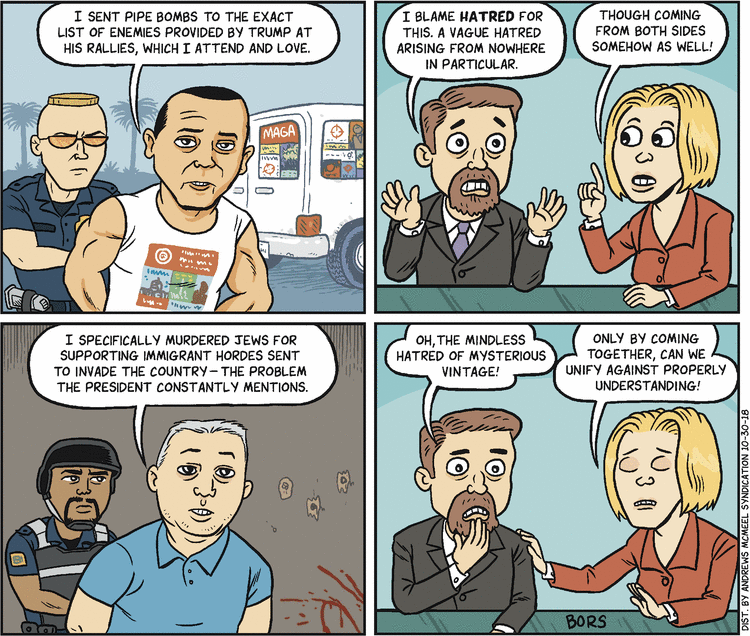 Matt Bors Comic Strip for October 30, 2018 