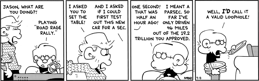 FoxTrot Comic Strip for September 08, 2003 