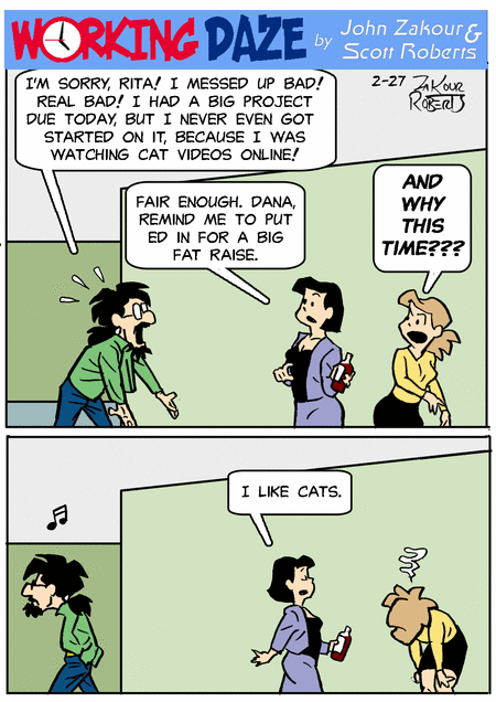Working Daze Comic Strip for February 27, 2024 