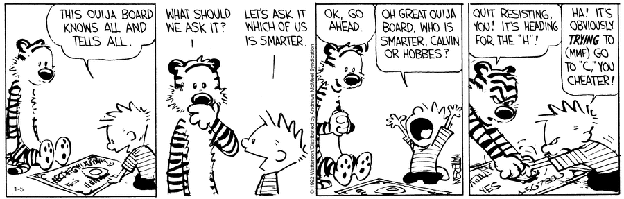 Calvin and Hobbes Comic Strip for January 05, 2022 