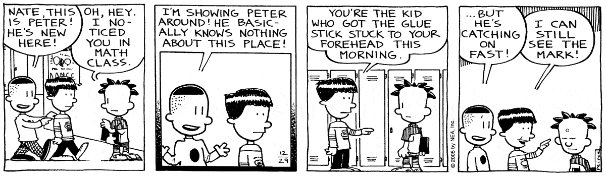 Big Nate Comic Strip for December 29, 2005 
