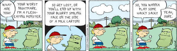 Scary Gary Comic Strip for February 02, 2009 