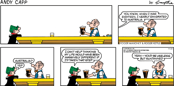 Andy Capp Comic Strip for November 22, 2009 