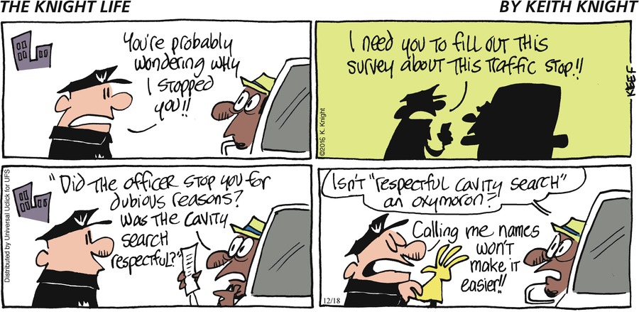 The Knight Life Comic Strip for December 18, 2016 