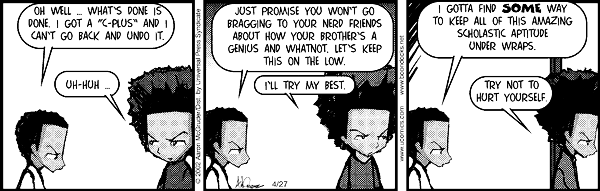 The Boondocks Comic Strip for February 08, 2025 