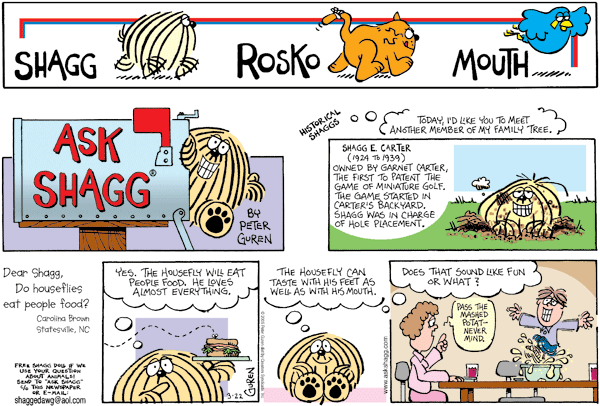 Ask Shagg Comic Strip for December 10, 2023 