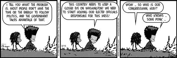 The Boondocks Comic Strip for October 17, 2011 