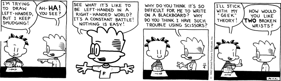 Big Nate Comic Strip for November 04, 1992 