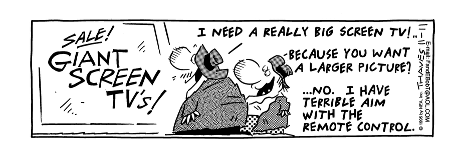 Frank and Ernest Comic Strip for November 11, 1995 