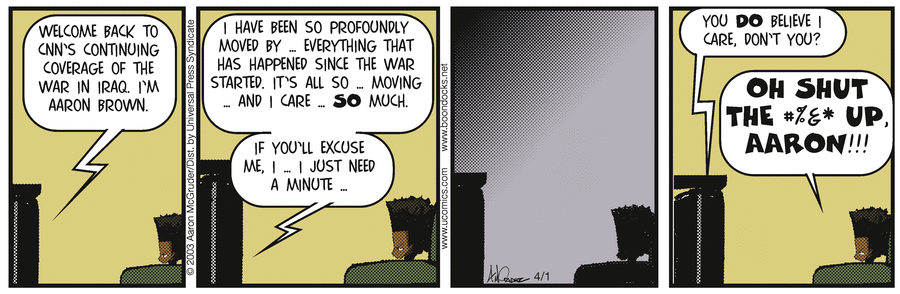 The Boondocks Comic Strip for April 01, 2003 