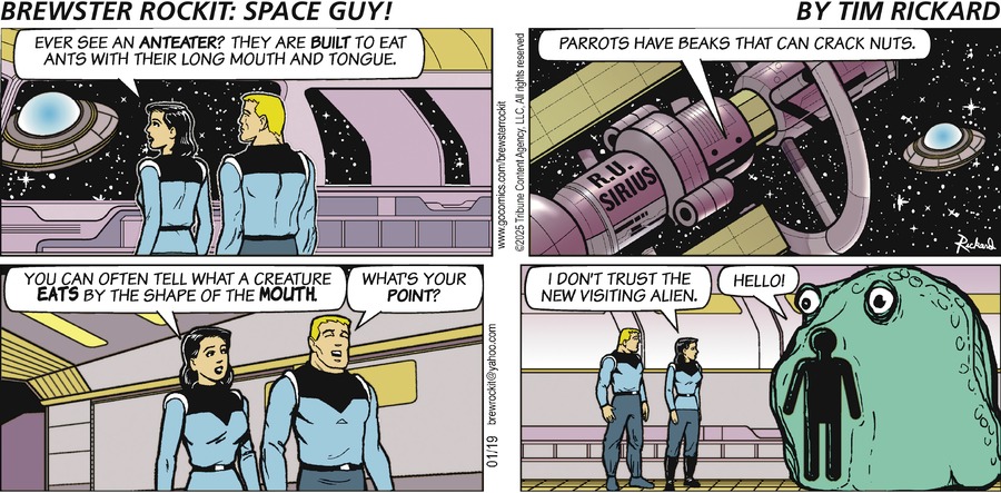 Brewster Rockit Comic Strip for January 19, 2025 