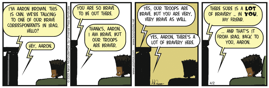 The Boondocks Comic Strip for April 02, 2003 