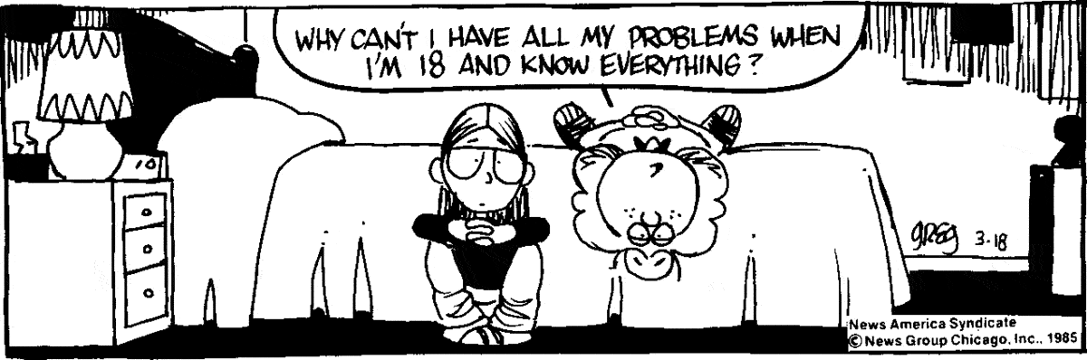 Luann Comic Strip for March 18, 1985 