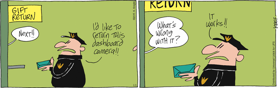 The Knight Life Comic Strip for January 01, 2015 