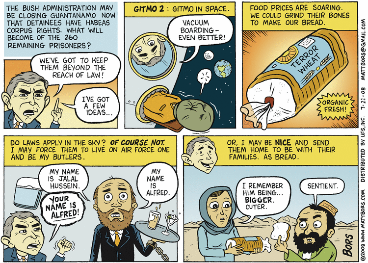 Matt Bors Comic Strip for July 21, 2008 