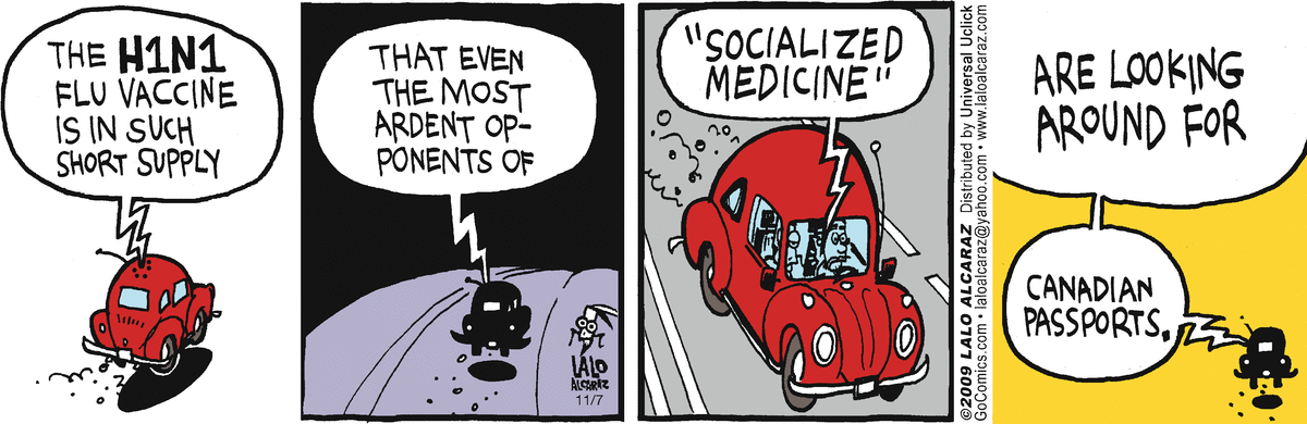 La Cucaracha Comic Strip for November 07, 2009 