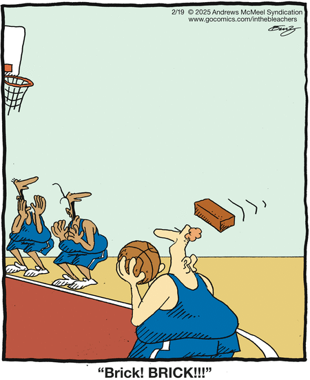 In the Bleachers Comic Strip for February 19, 2025 
