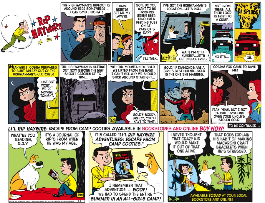 Rip Haywire Comic Strip for July 24, 2016 