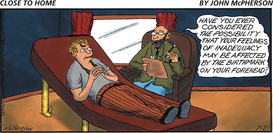 Close to Home Comic Strip for July 21, 2024 