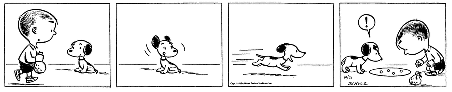 Peanuts Comic Strip for October 31, 1950 