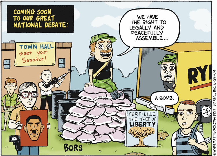 Matt Bors Comic Strip for August 24, 2009 