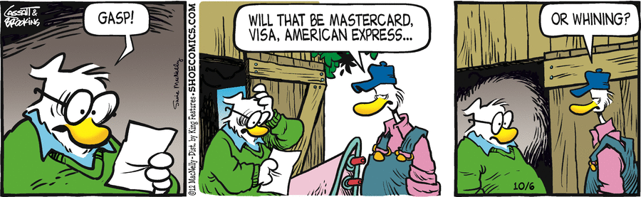 Shoe Comic Strip for October 06, 2012 