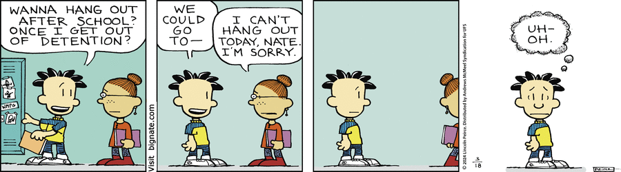 Big Nate Comic Strip for March 18, 2024 