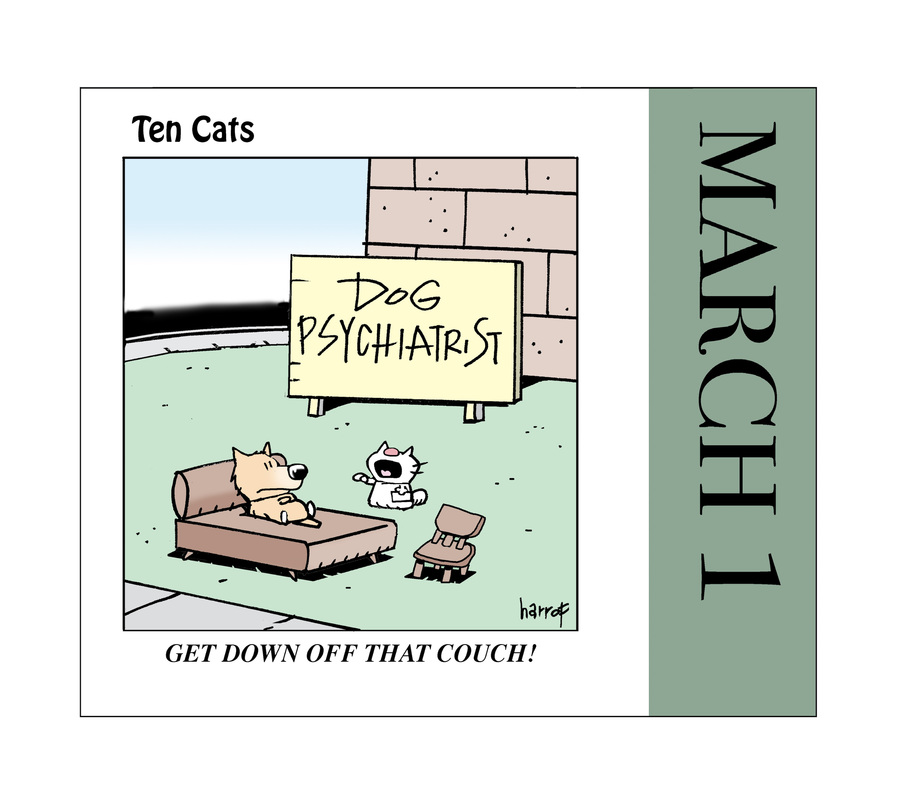 Ten Cats Comic Strip for March 01, 2021 