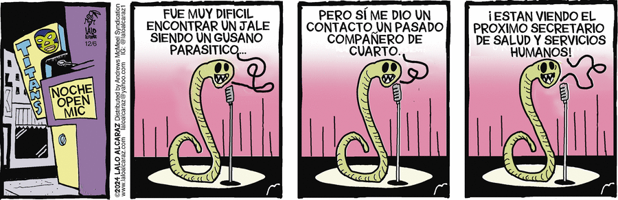 La Cucaracha en Español Comic Strip for December 06, 2024 
