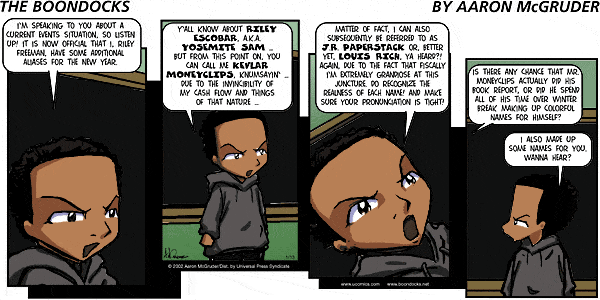 The Boondocks Comic Strip for October 27, 2024 