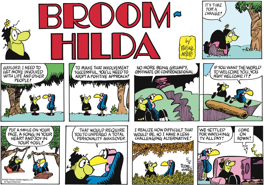 Broom Hilda Comic Strip for May 15, 2022 